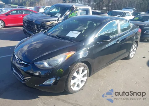 2012 Hyundai Elantra Limited (Ulsan Plant) z USA, uszkodzony, nr VIN KMHDH4AE6CU227181